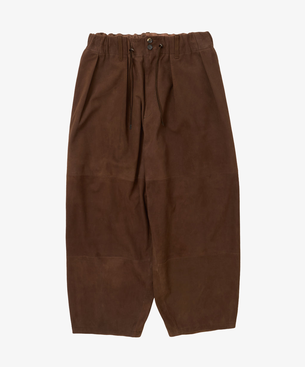 circular pants sheepskin brown