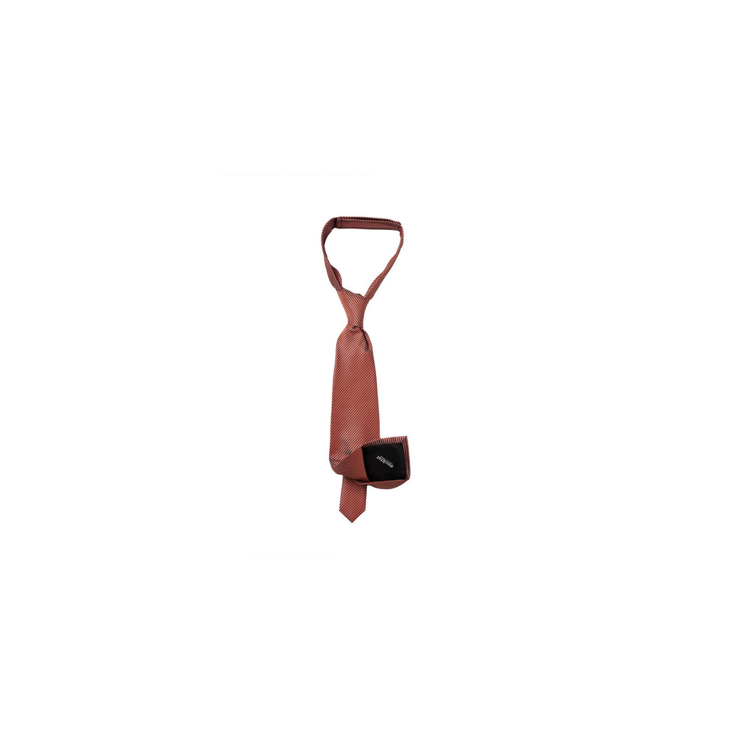 SHAPE MEMORY MICRO PATTERN TIE：ORANGE