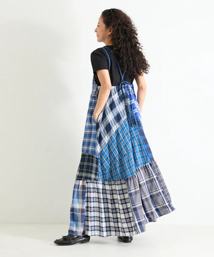 Vintage Remake Check Cami Dress