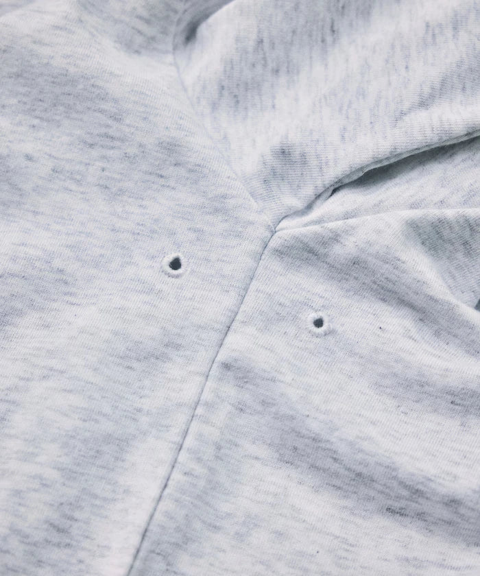 FREAK'S STORE for BEACH & FES Relax Fit One Point Logo Spindle Henley Neck Long Sleeve T-Shirt