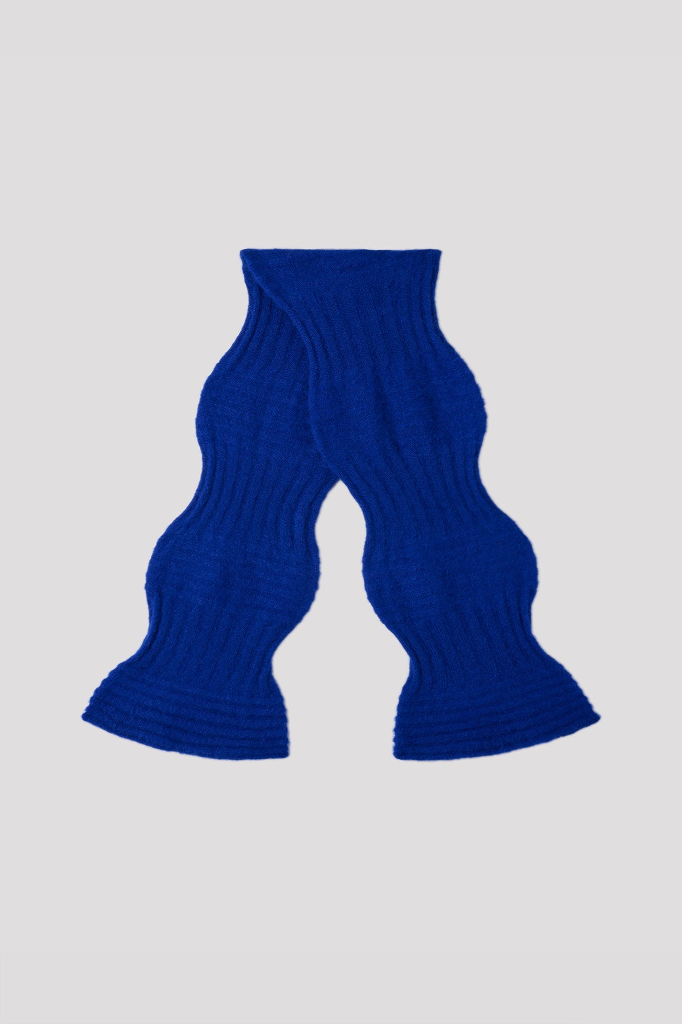 MOHAIR GARTER RIB SCARF