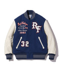 30oz. WOOL MELTON AWARD JACKET “RED FALCONS” (ROYAL)