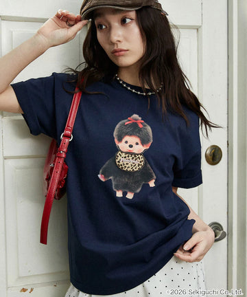 Monchhichi Mixed Material Docking T-Shirt Limited Edition