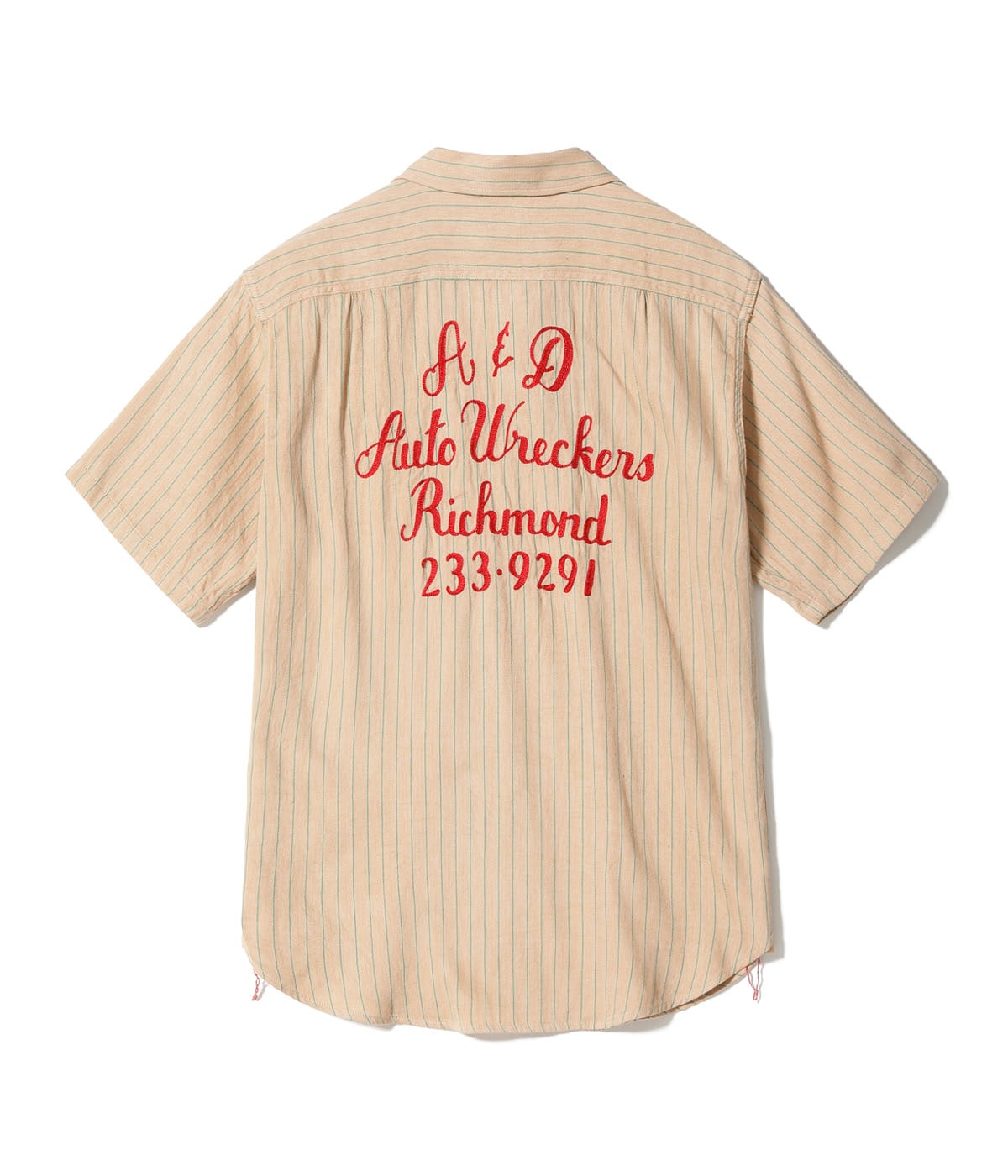 Coke Stripe Work Shirt With Embroidered