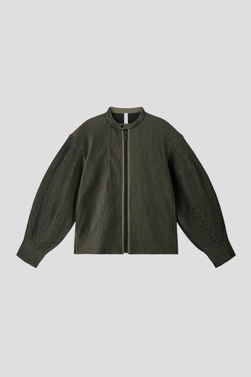 HYPHA STAND COLLAR ZIP BLOUSON