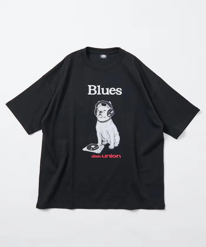 Limited Edition diskunion×FREAK'S STORE Exclusive French Bulldog Big Silhouette Print Crew Neck T-Shirt