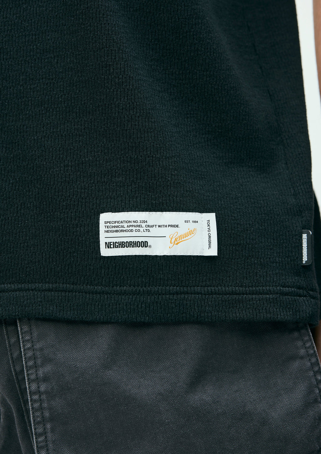 Honeycomb Fabric Crewneck Ss