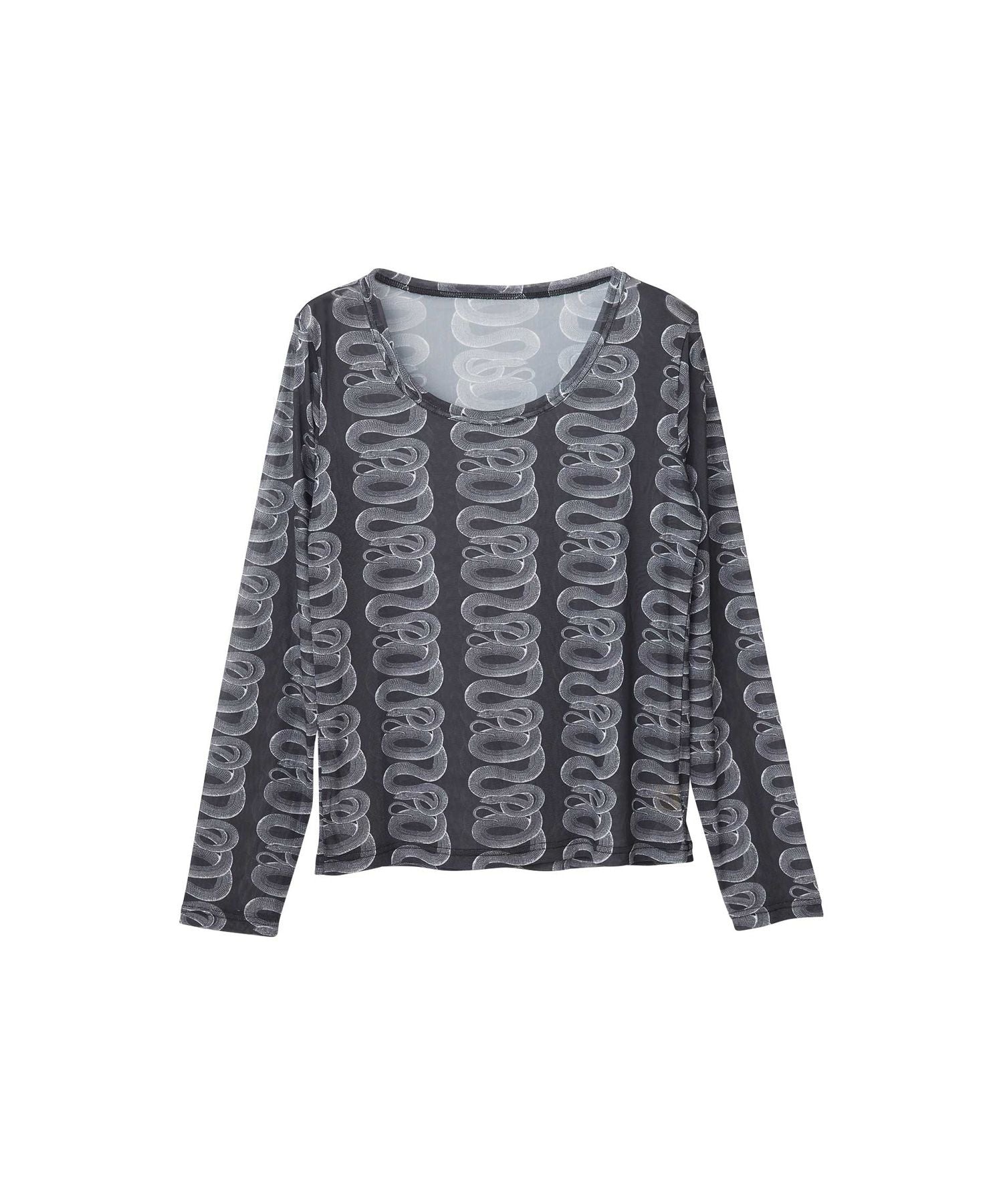 SNAKE LOOP Pattern T-Shirt