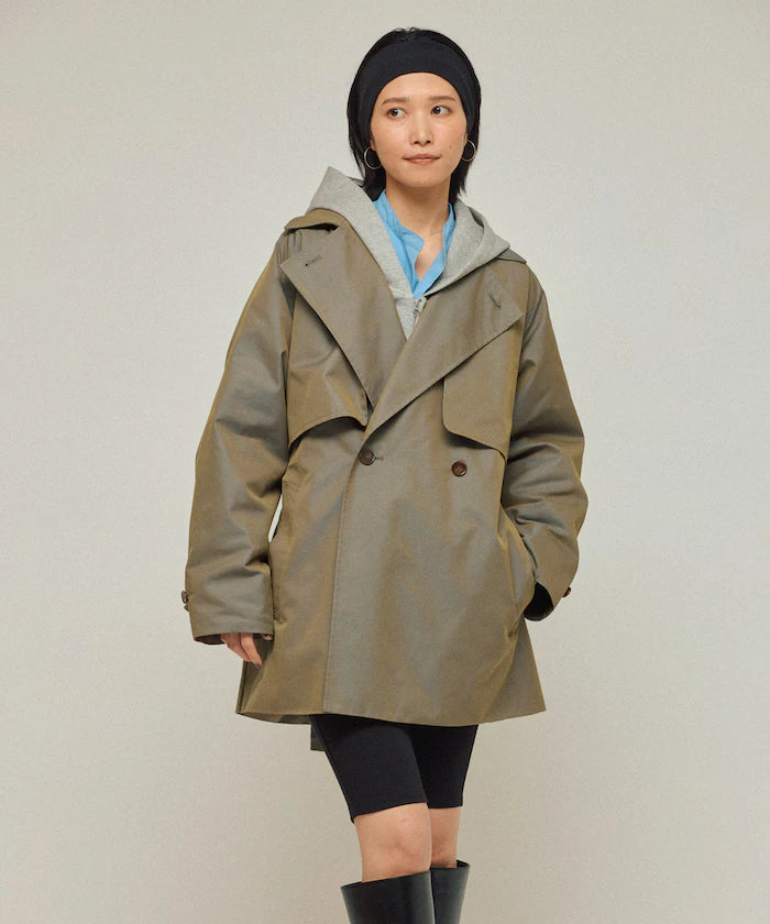 T/C Chambray Short Trench Coat
