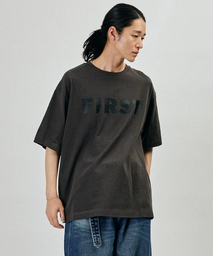 6 Ounce Front Logo Print Crew Neck T-Shirt / Print T-Shirt PR FIRST 【Limited Edition】