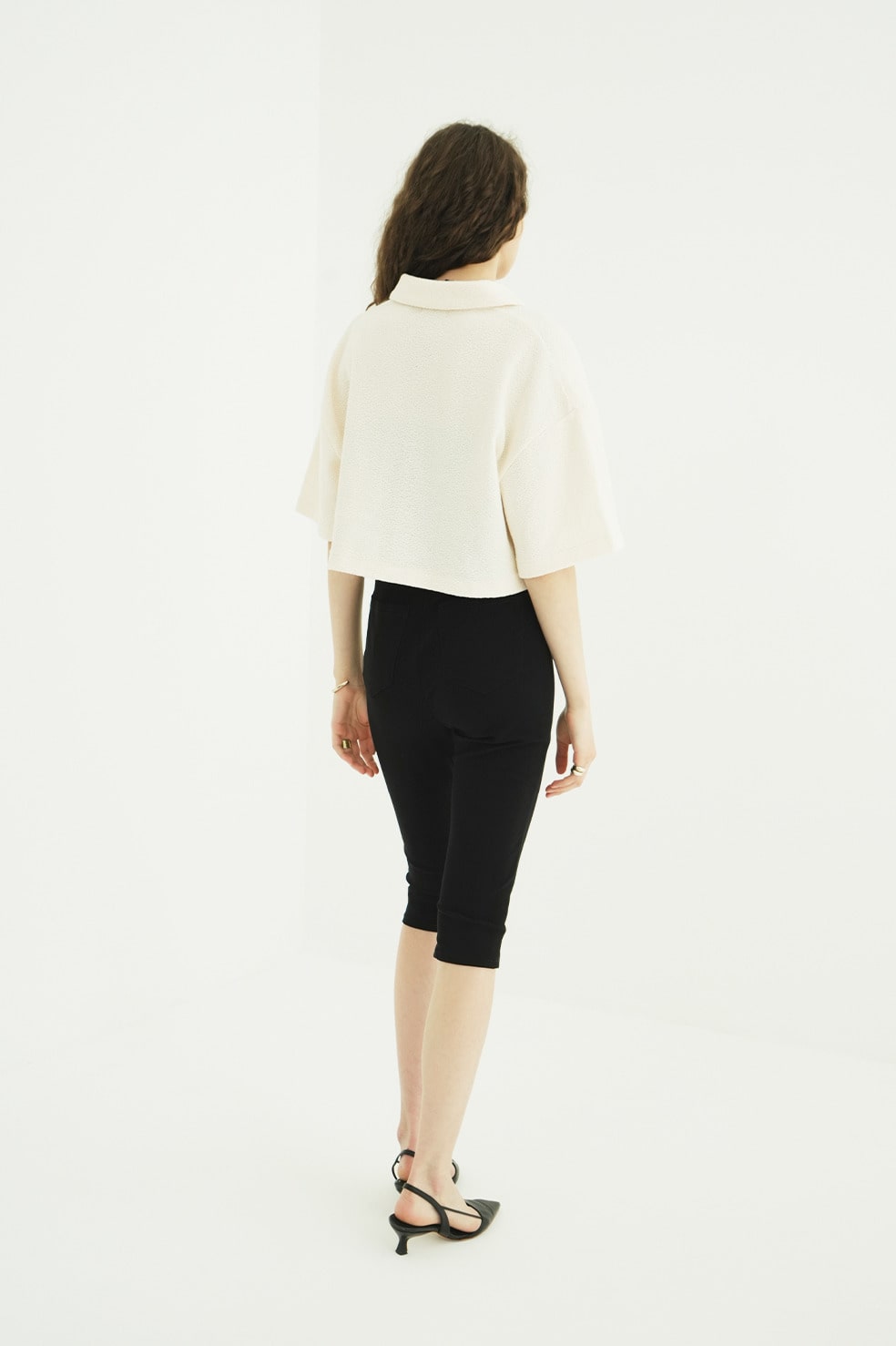 CRISP CROPPED POLO TOPS