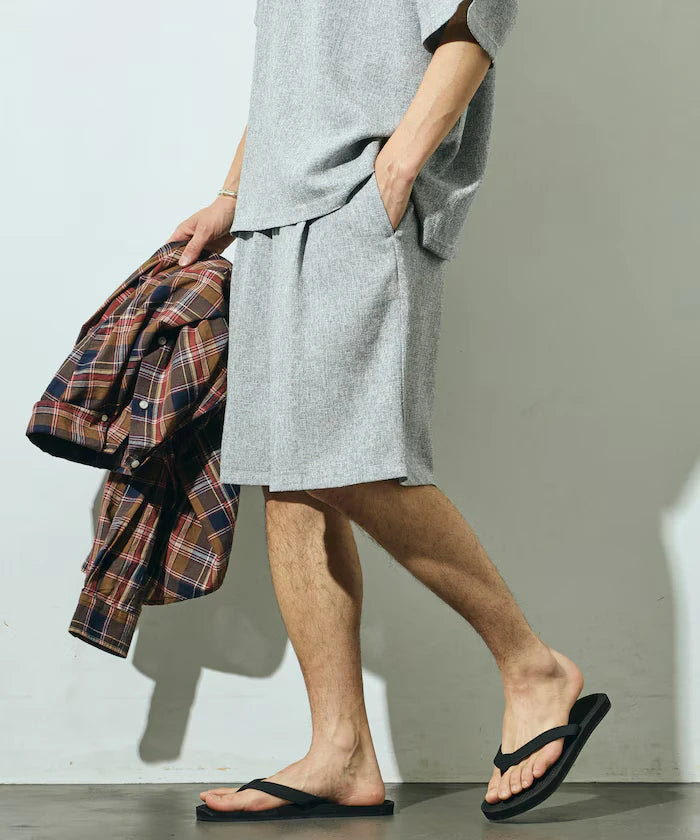 Summer Tweed Easy Wide Shorts / Compatible with Setup