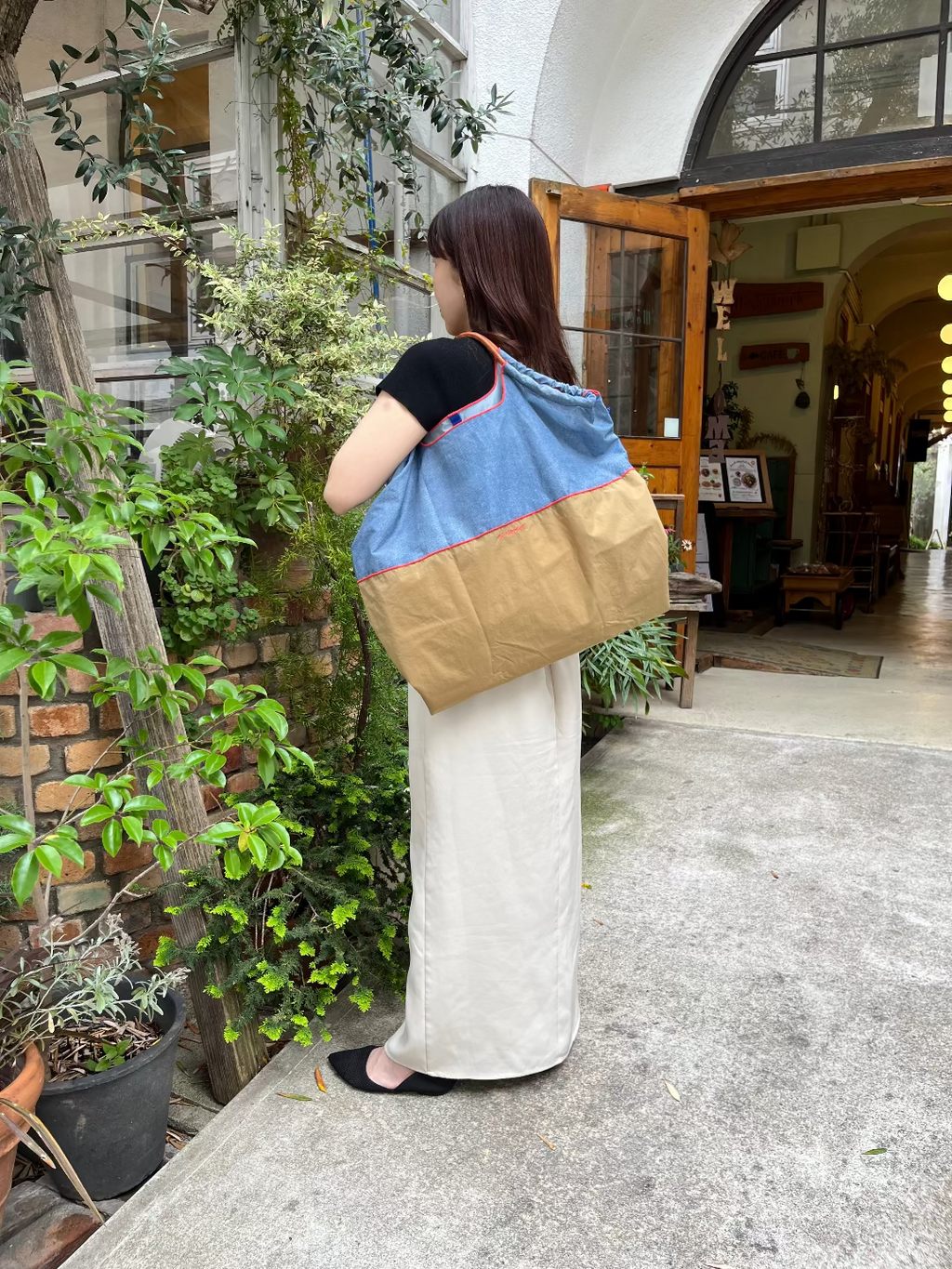 Bicolor Model (Bicolor) L#7703 DENIM/BEIGE-301195