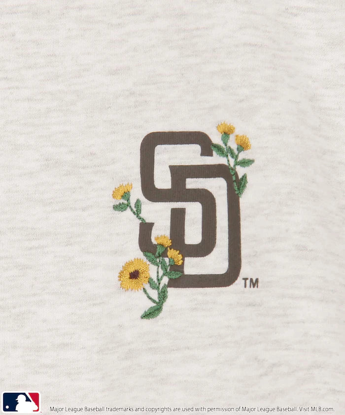 MLB One-Point Flower Embroidery T-Shirt
