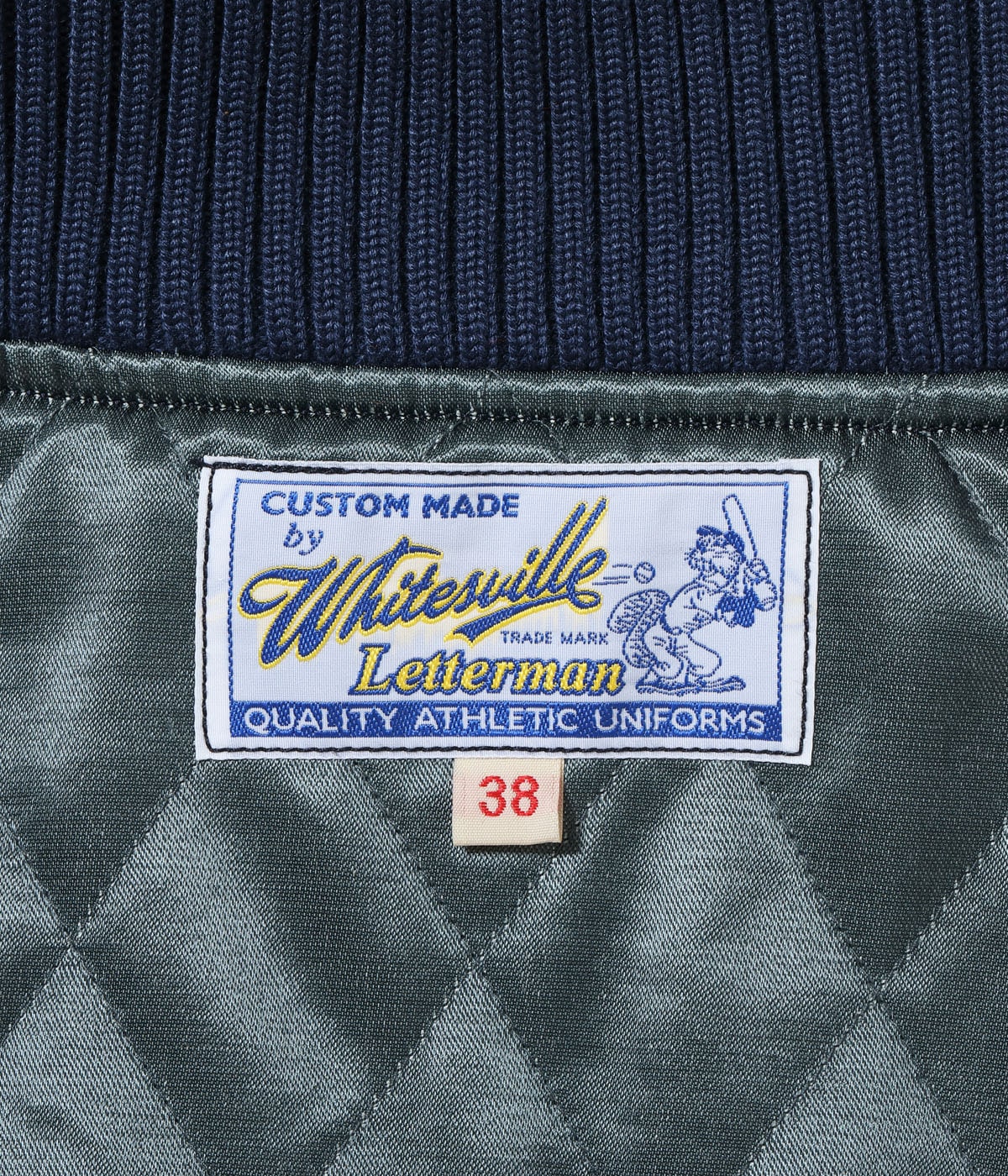 30oz. WOOL MELTON AWARD JACKET “MAVERICKS” (DARK NAVY)