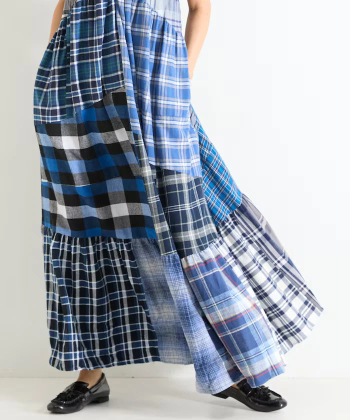 Vintage Remake Check Cami Dress