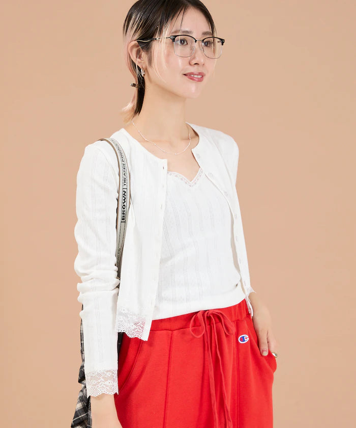Eyelet Lace Cardigan