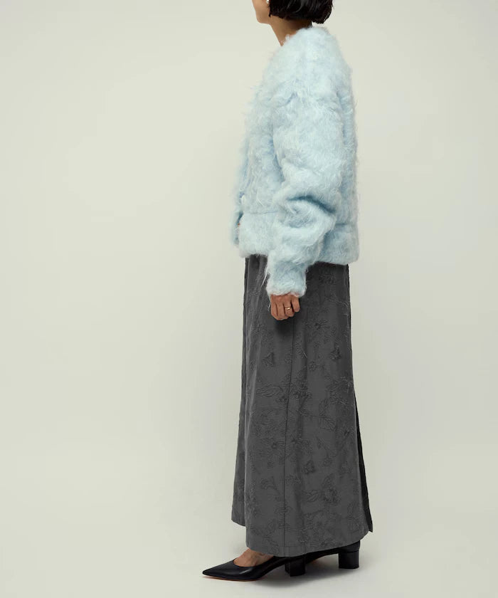 Flower Embroidery I-Line Easy Skirt