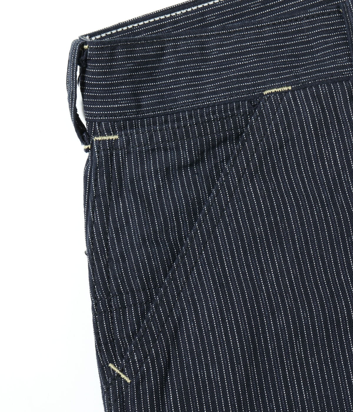 FICTION ROMANCE 8oz. INDIGO STRIPE WORK PANTS