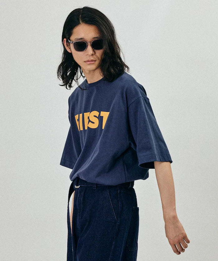 6 Ounce Front Logo Print Crew Neck T-Shirt / Print T-Shirt PR FIRST 【Limited Edition】