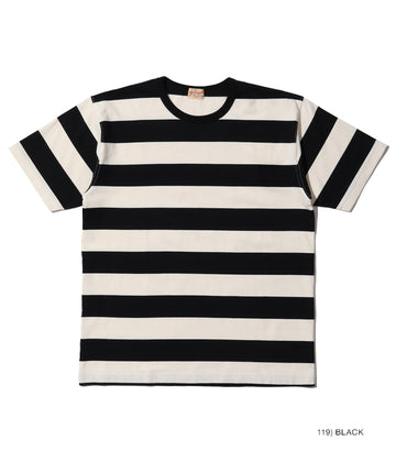 WHITESVILLE 30/2 BORDER T-SHIRT (SHORT SLEEVE)