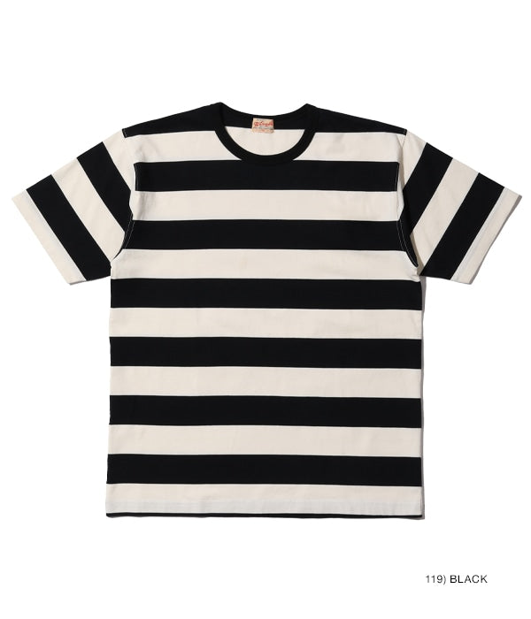 WHITESVILLE 30/2 BORDER T-SHIRT (SHORT SLEEVE)