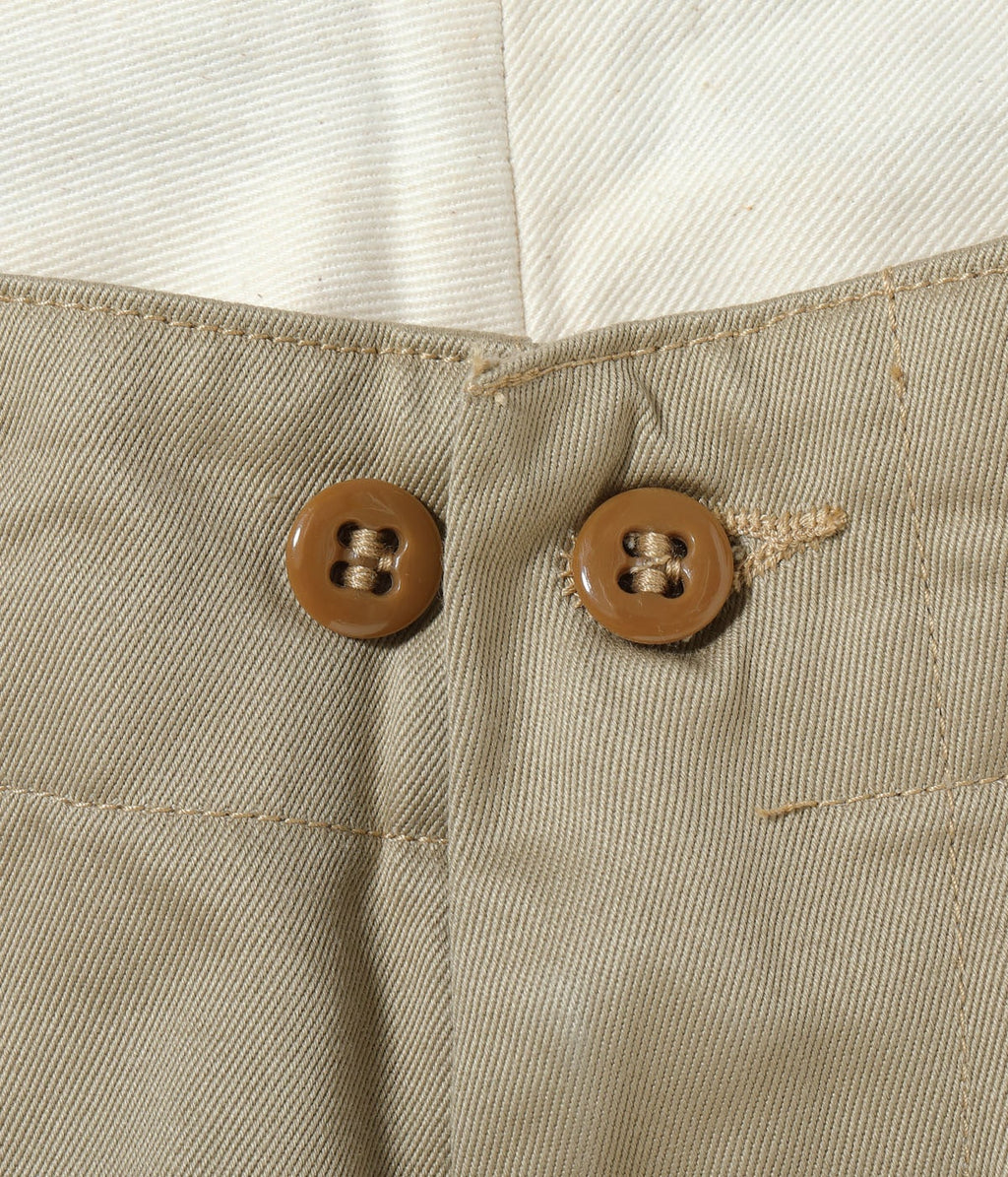 MODUCT BAGGY TROUSERS, COTTON, KHAKI, TYPE-Ⅰ
