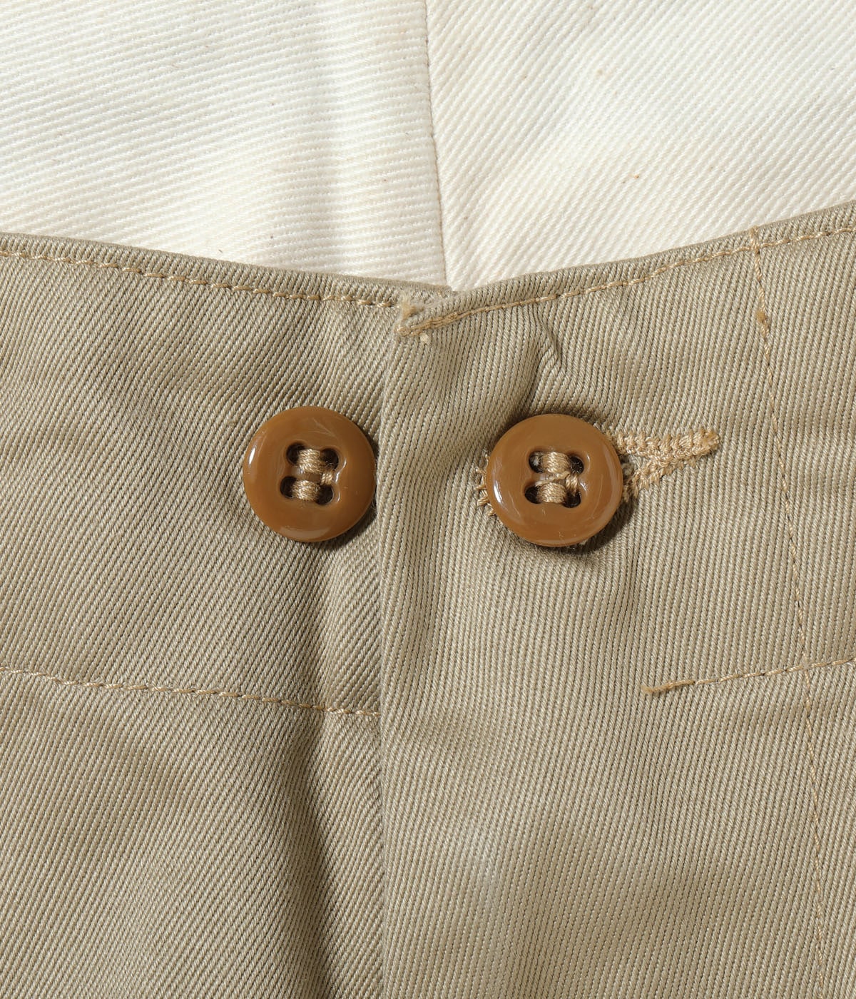 MODUCT BAGGY TROUSERS, COTTON, KHAKI, TYPE-Ⅰ