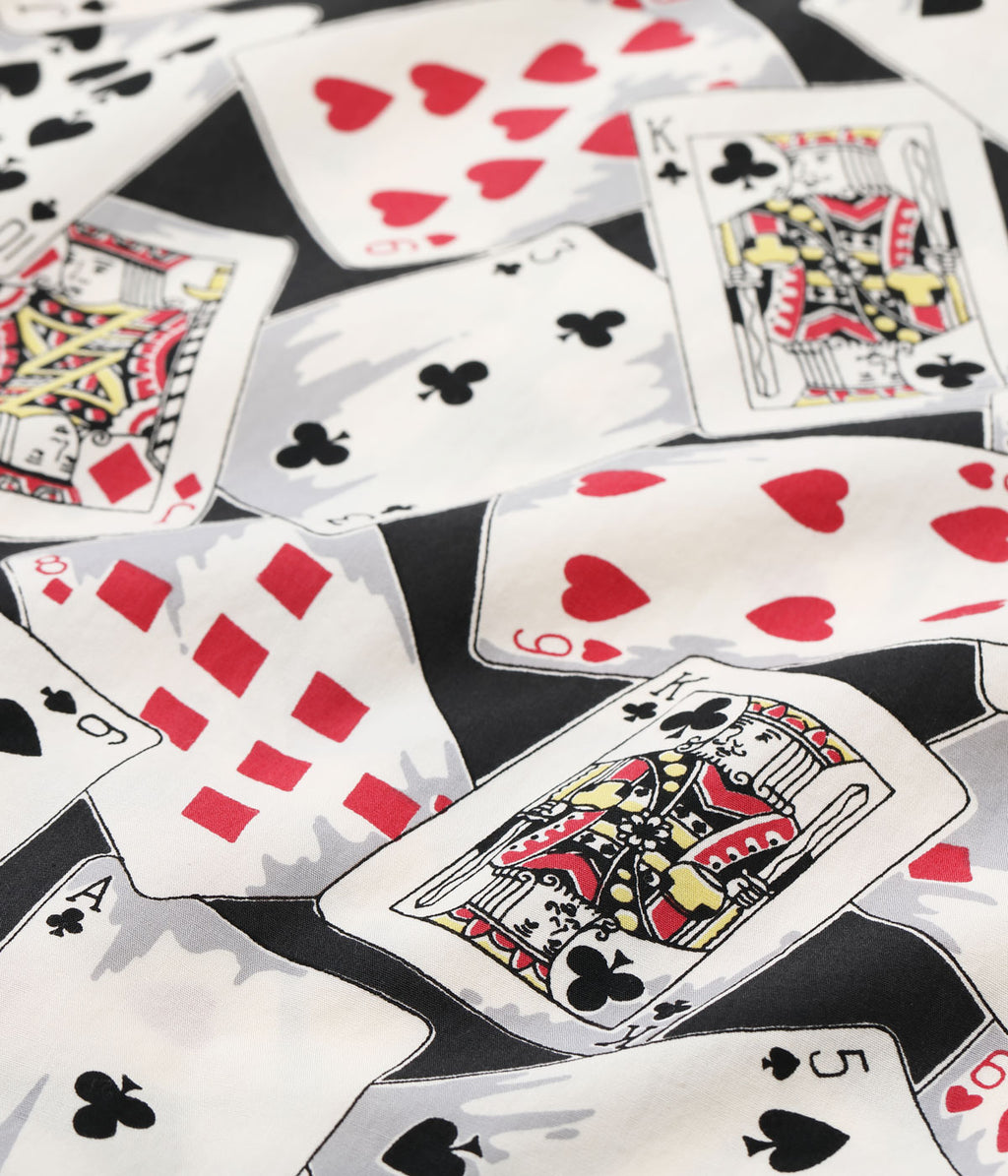 TYPEWRITER COTTON OPEN SHIRT “PLAYING CARDS”
