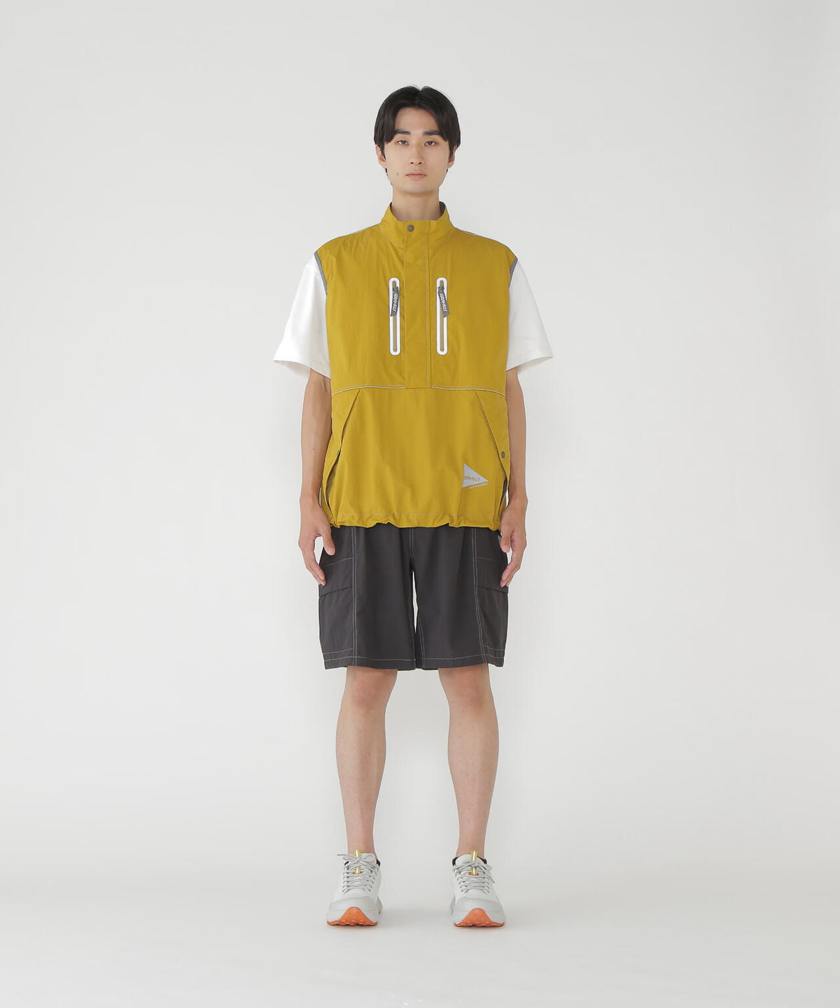 Gramicci × and wander  brushed nylon short pants