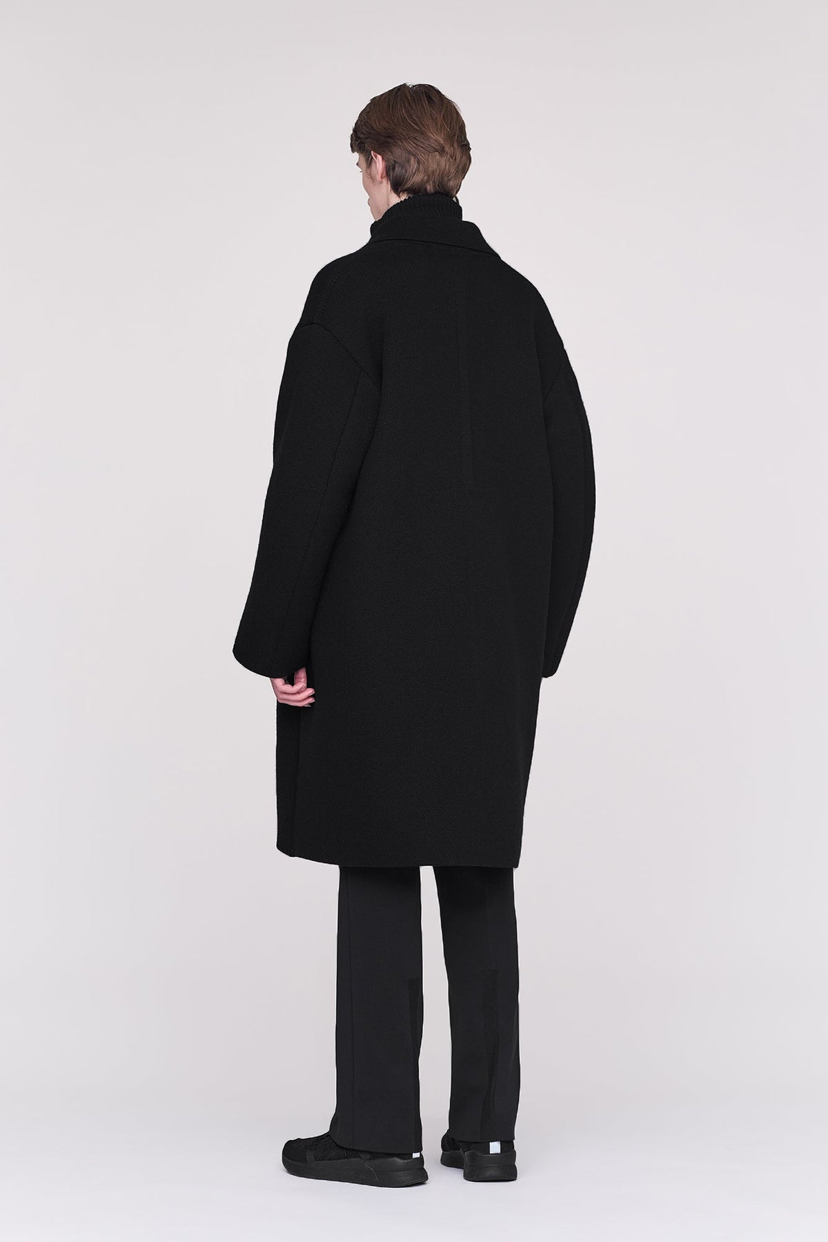 TW INLAY DOUBLE BREASTED CHESTER COAT