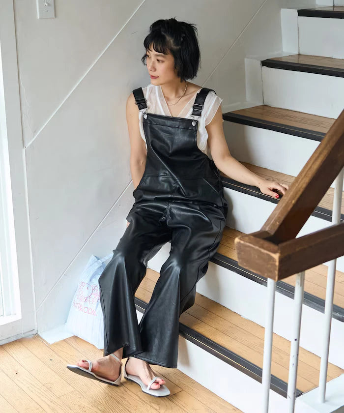 Leatherette Overalls