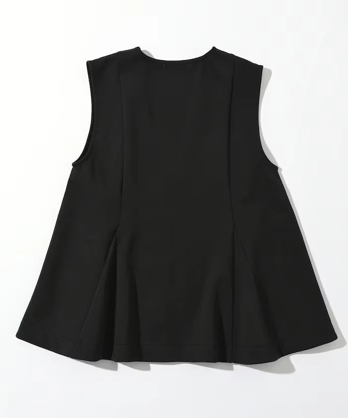 Peplum Silhouette V-Neck Gilet / Vest