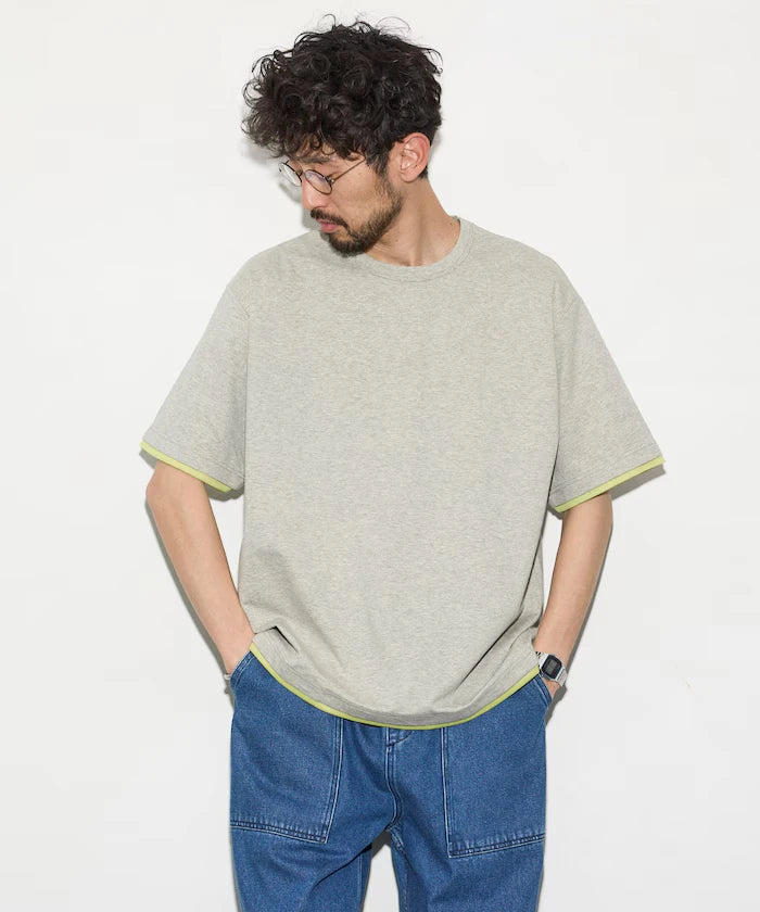 Relaxed Fit Reversible Cardboard Short Sleeve T-Shirt / Color Design