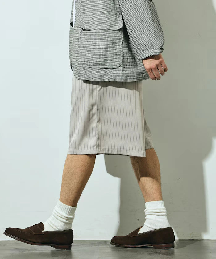 Stripe Easy Wide Shorts / Compatible with Setup