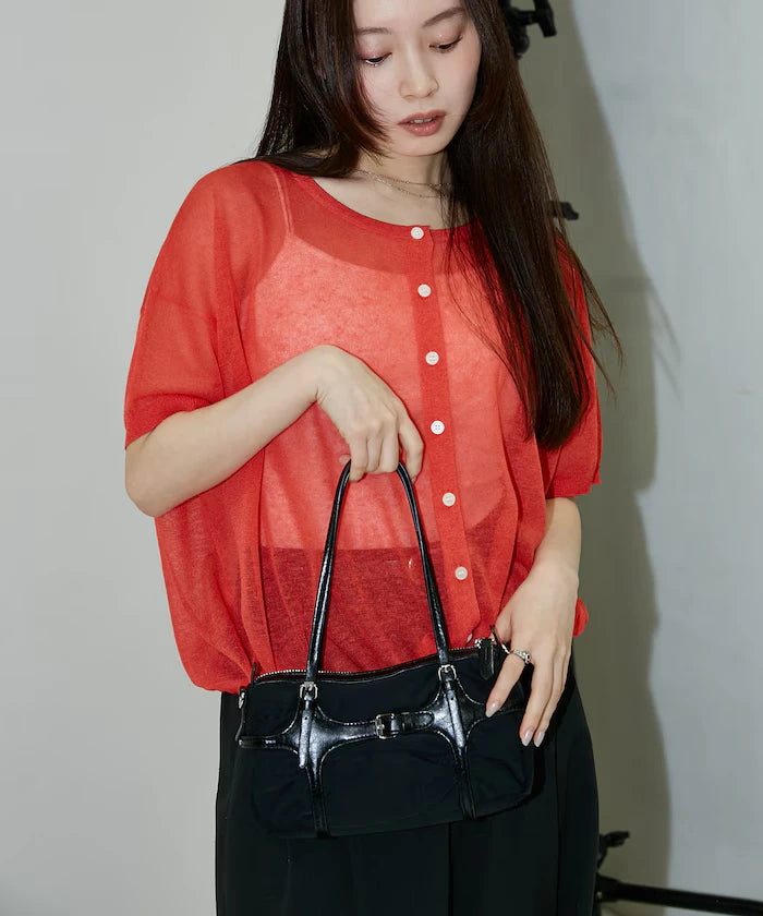 Washable Linen Hem Cord Summer Knit Cardigan Limited Edition