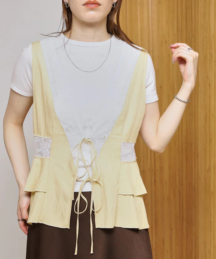 Switch Race Vintage Satin Ribbon Vest [Limited Release]