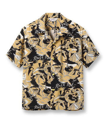 HIGH DENSITY RAYON OPEN SHIRT “ROCK 'N' ROLL”
