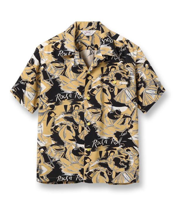 HIGH DENSITY RAYON OPEN SHIRT “ROCK 'N' ROLL”