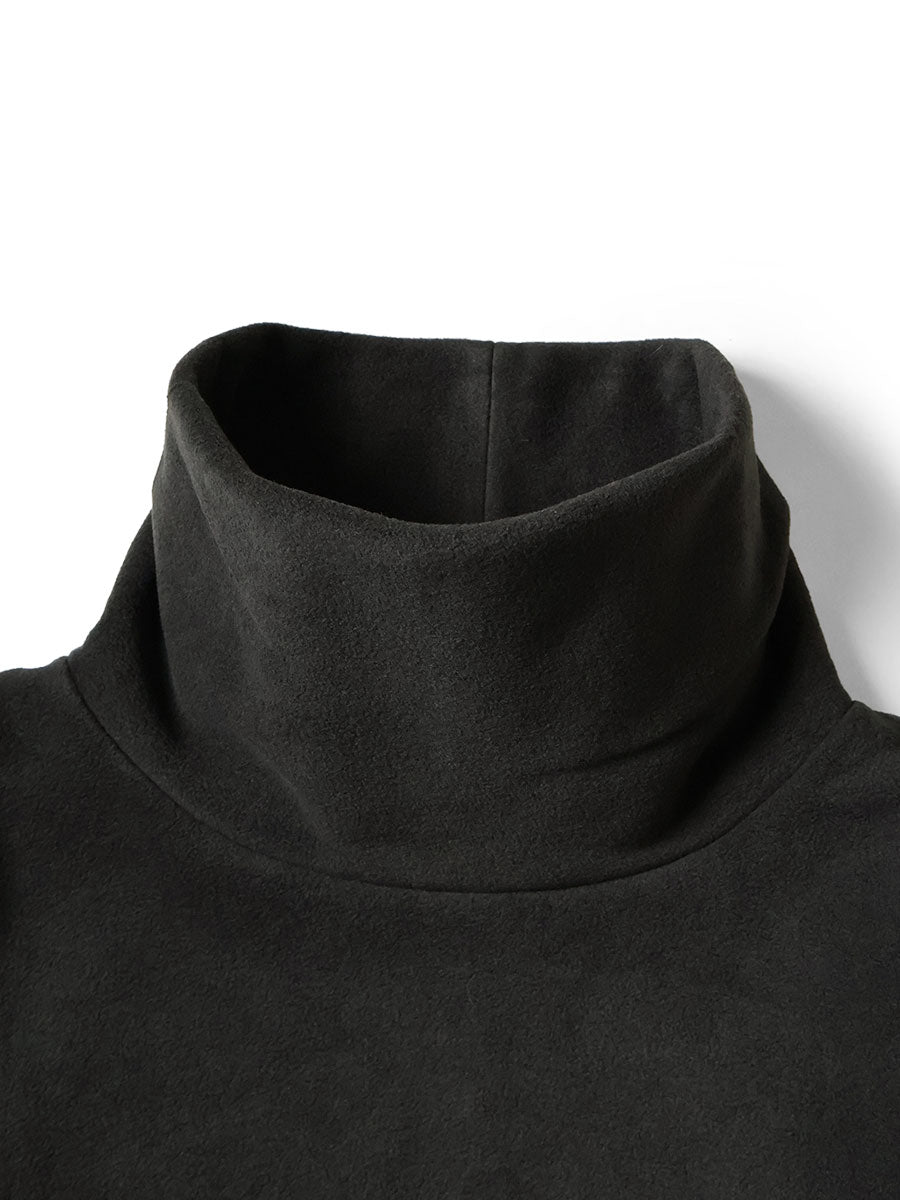 Reverse Fleece Big High Neck Sweat