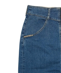 Front ZIP Tight Denim Skirt