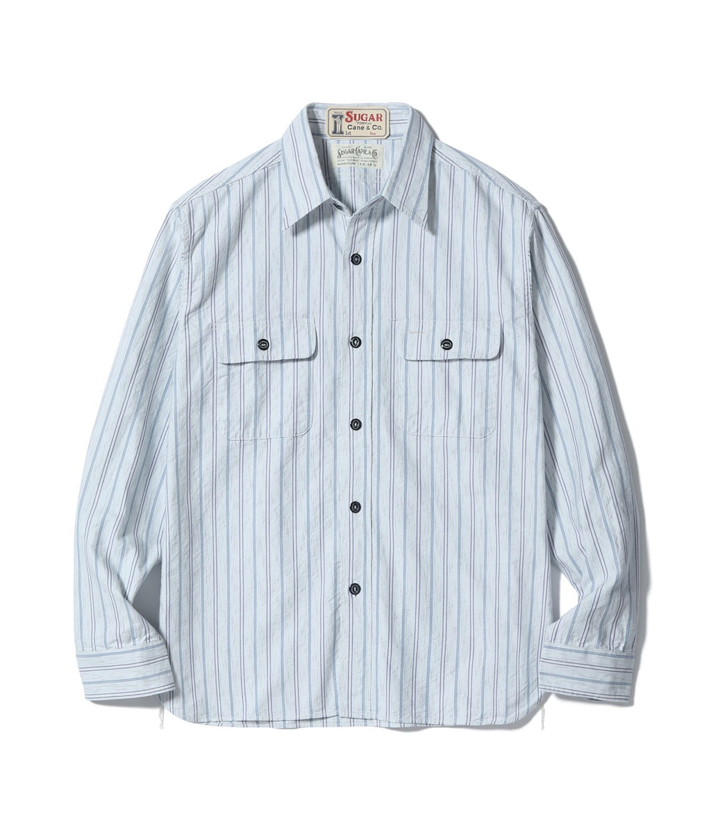 Fiction Romance 6oz. Indigo Stripe Work Shirt