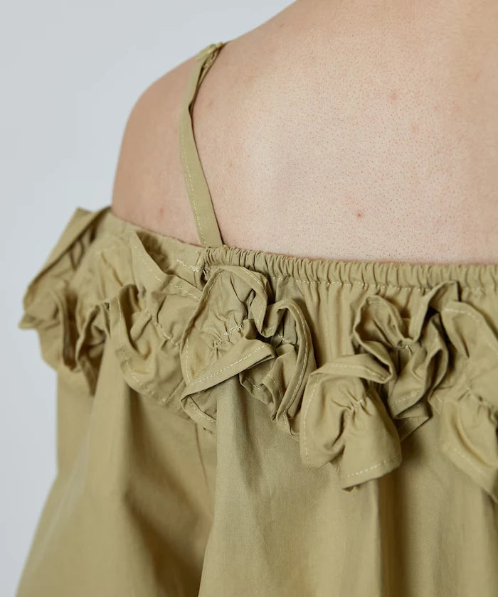 Frill Off-Shoulder Blouse Limited Edition
