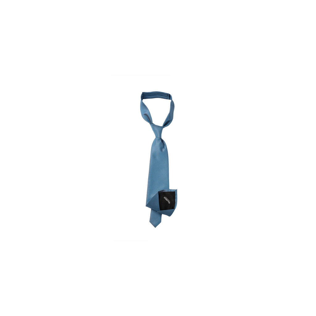 SHAPE MEMORY MICRO PATTERN TIE：BLUE