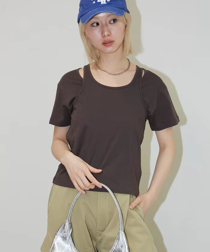 <Set Item> Tank Top Layered T-Shirt Limited Edition