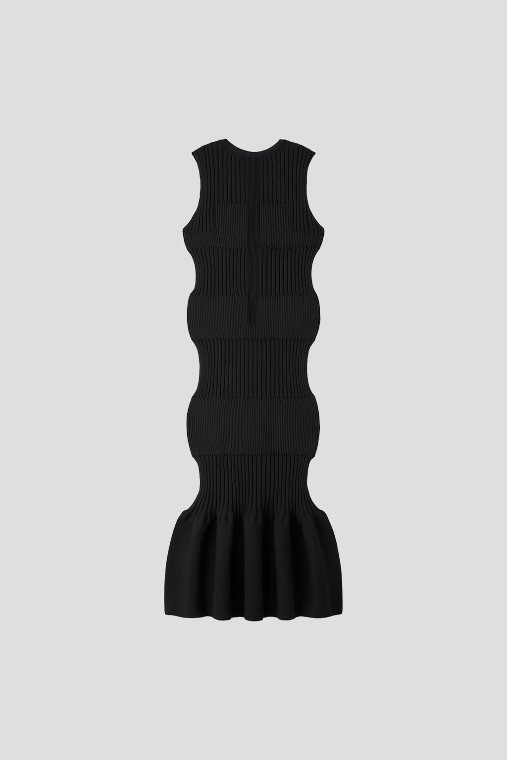 FLUTED SLEEVELESS MERMAID DRESS