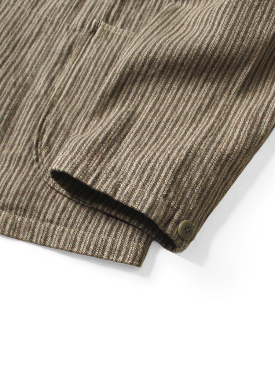 Twill Aging Wool Stripe Hospital JKT