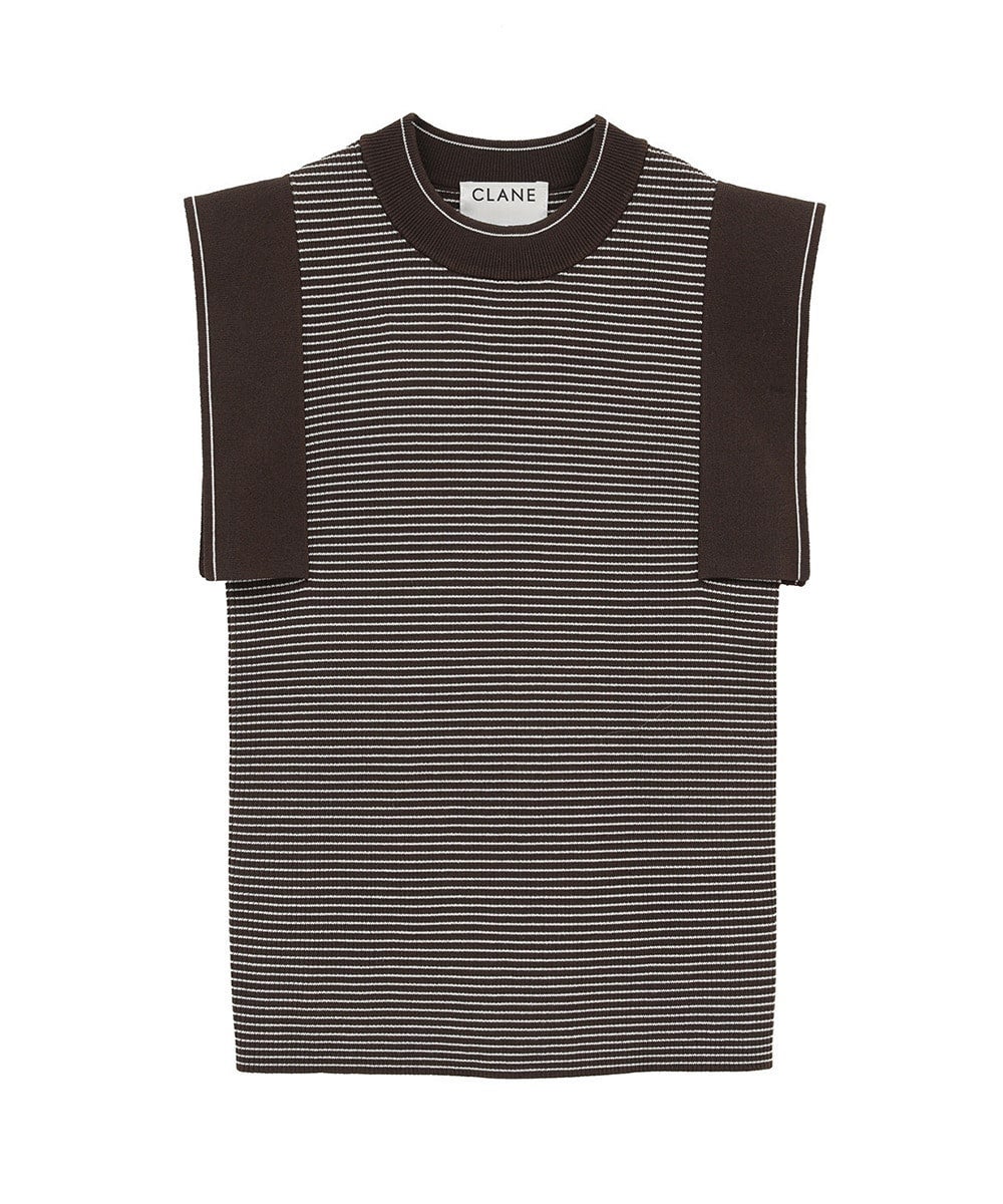 SQUARE SLEEVE KNIT TOPS
