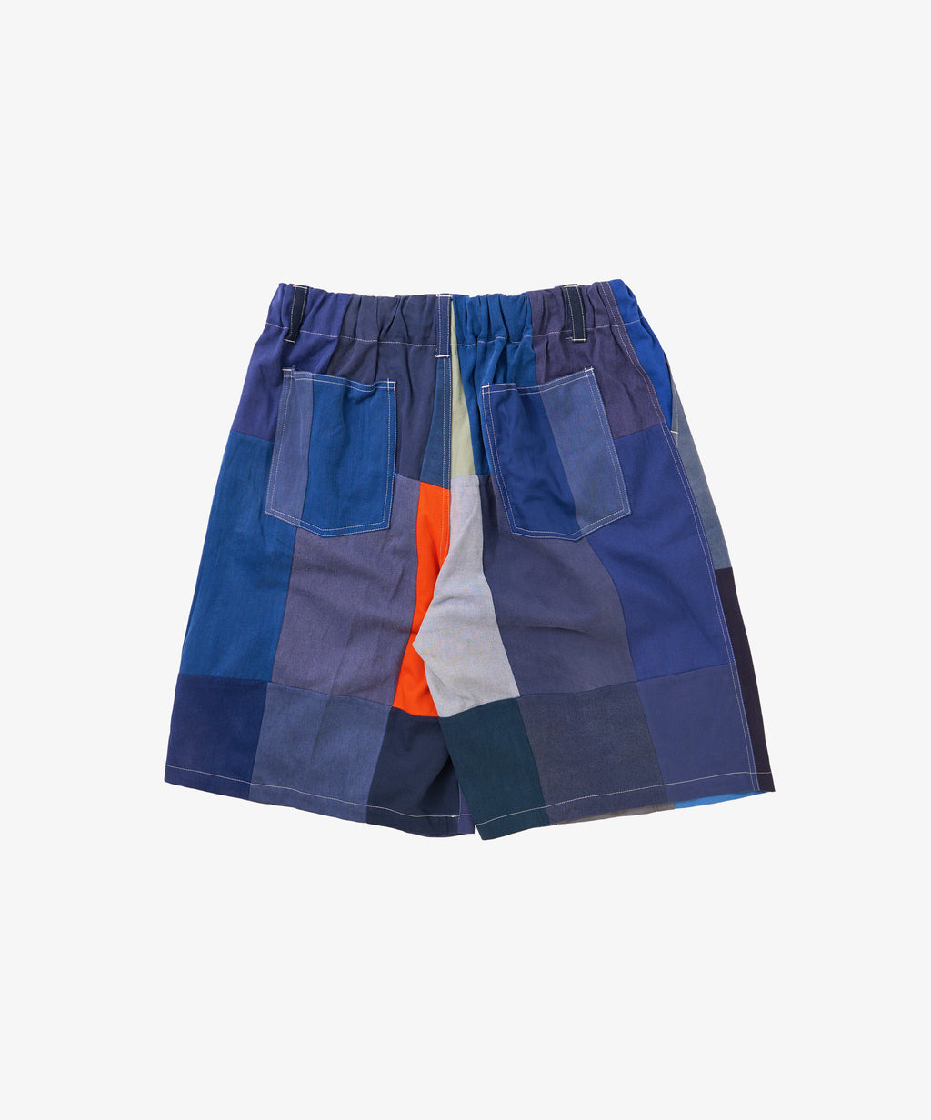 circular shorts bleu de travail five