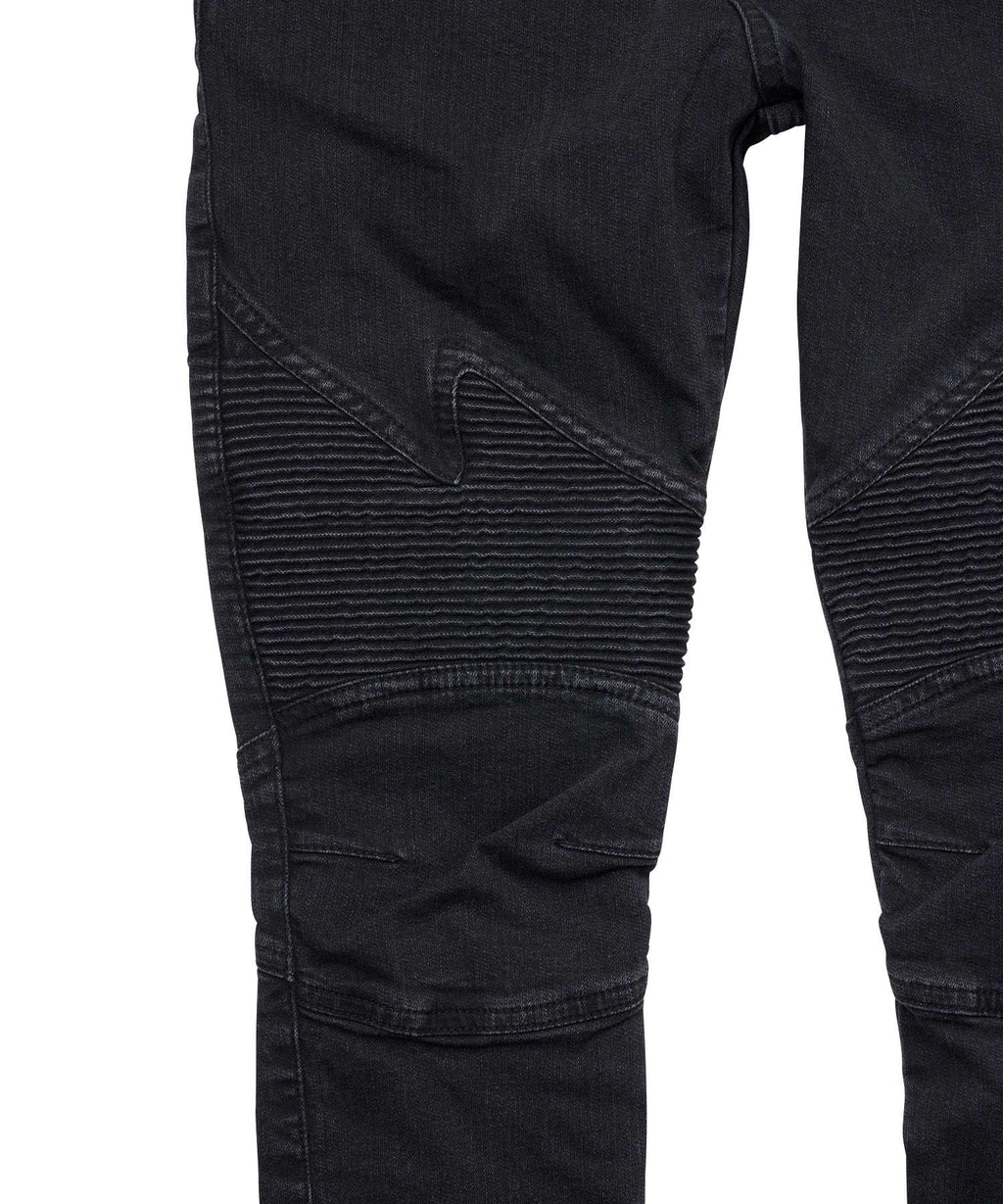 Box Logo Shirring Denim Pants